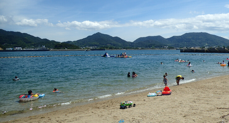 つた島海水浴場の写真