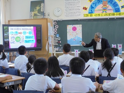 坂出市立金山小学校うまいもん出前講座の様子1