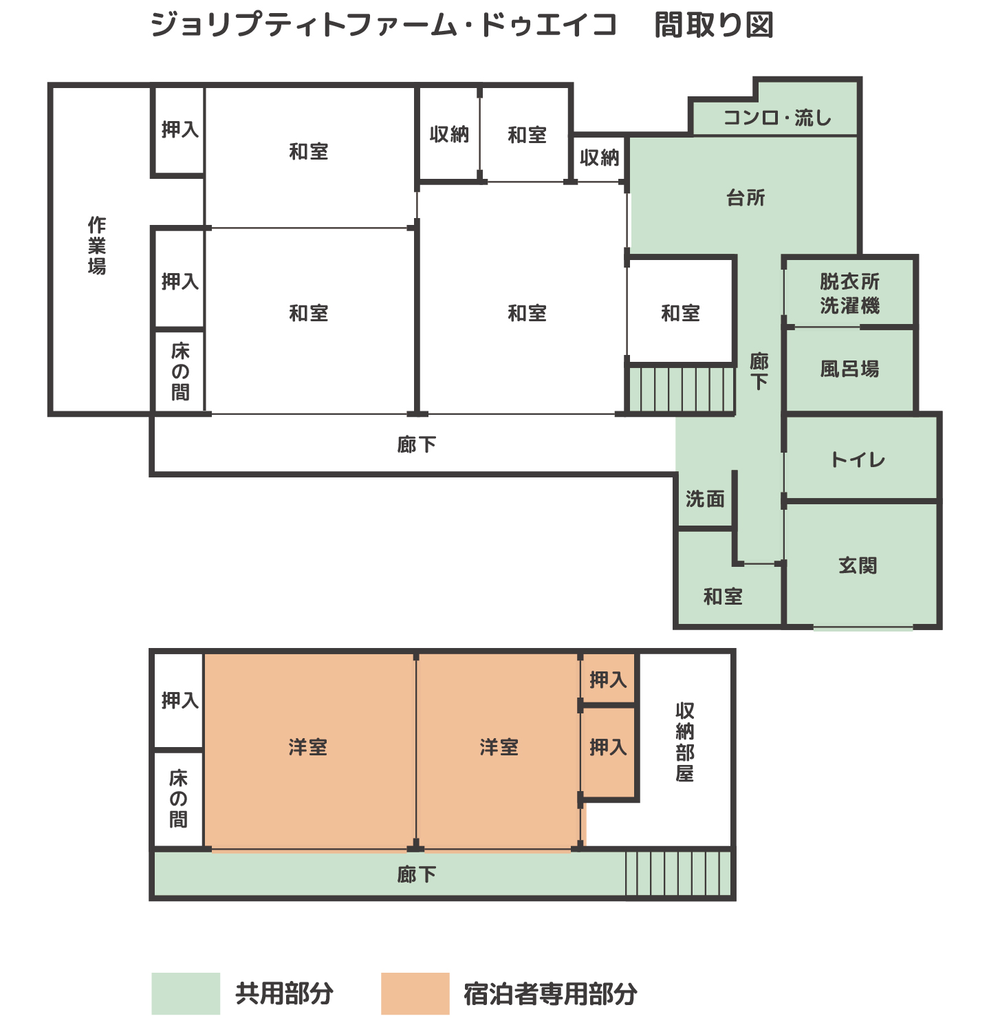 ジョリプティトファーム・ドゥエイコ間取り図