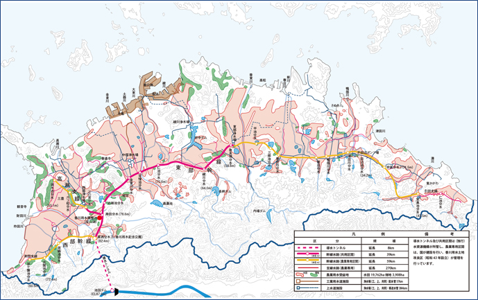 香川用水開発概要図