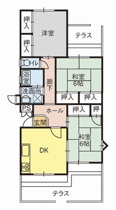 坂出府中団地の間取りの写真