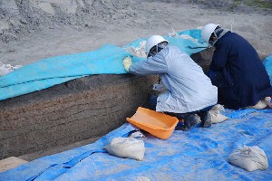 地層の堆積状況