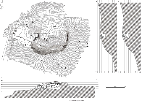 墳丘実測図