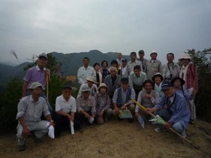 永納山城の山頂