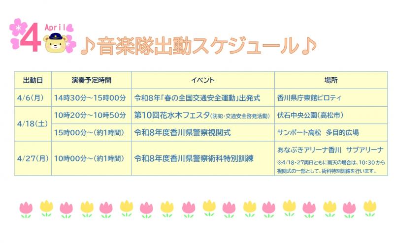 4月音楽隊