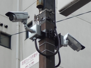 街頭防犯カメラシステムの写真