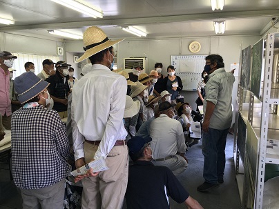 青海神社下遺跡の地元説明会の様子4