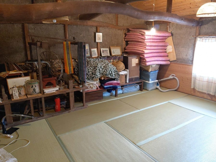 昔ながらの和室で就寝