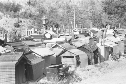 本村地区の墓地(埋め墓)