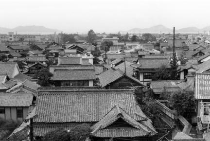 丸亀の街並み・北を見る