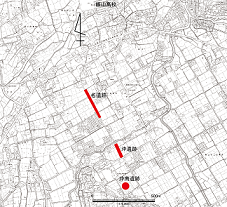 沖南遺跡の位置