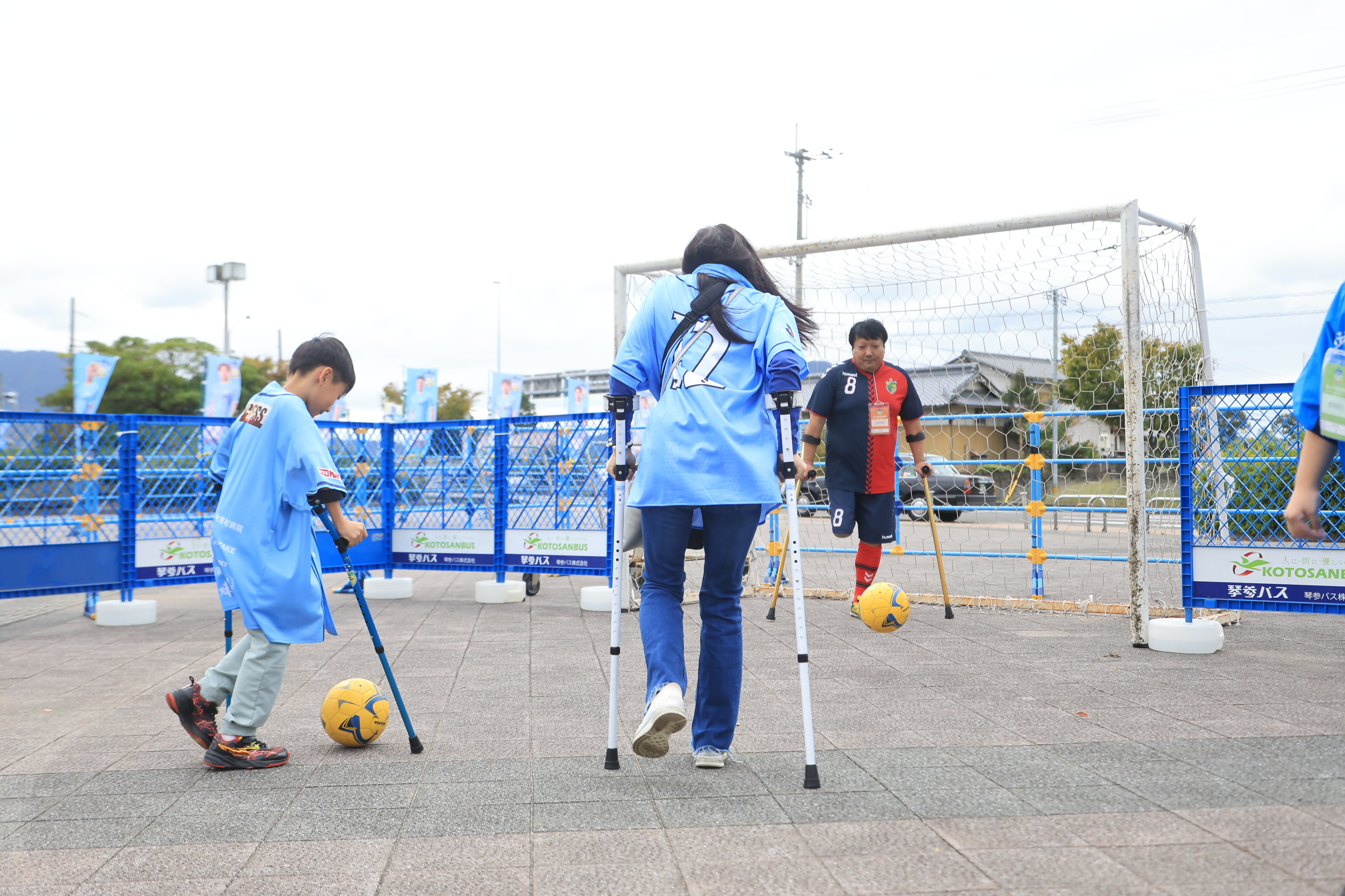 アンプティサッカーの様子