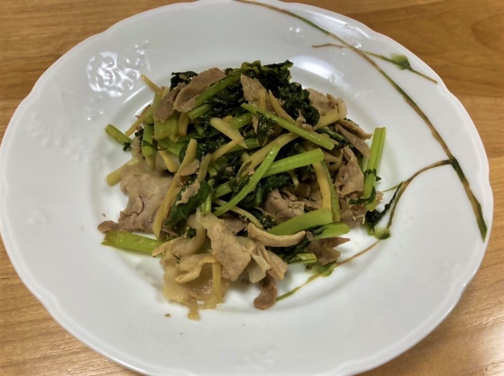 しょうがの香る超簡単炒め物