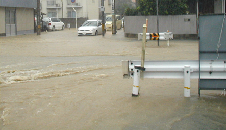写真：台風第23号による浸水被害の状況