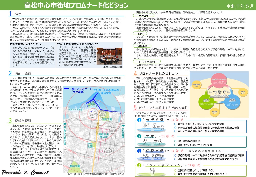 高松中心市街地プロムナード化ビジョン