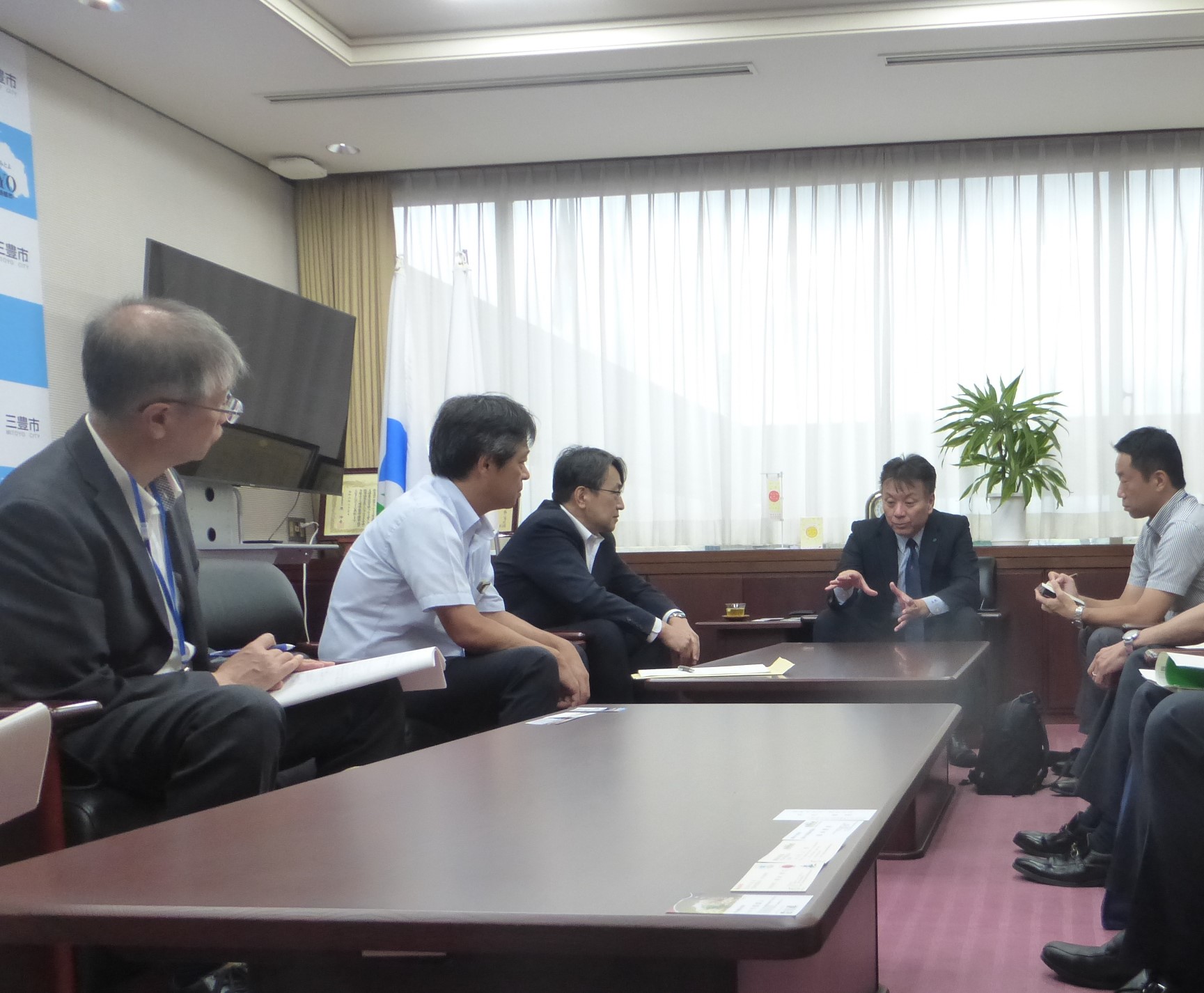 三豊市長との会談