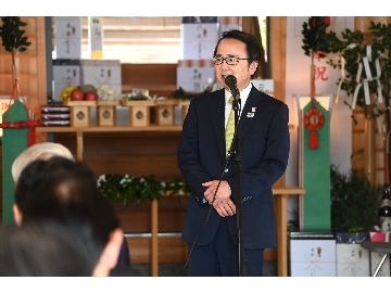 池田知事のお話しする様子