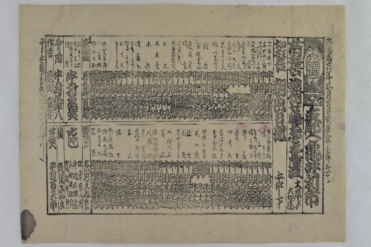 歌舞伎番付（丸亀戎座）明治21年（1888）金﨑理花氏寄贈