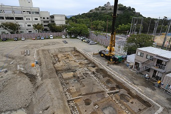 丸亀城跡発掘調査