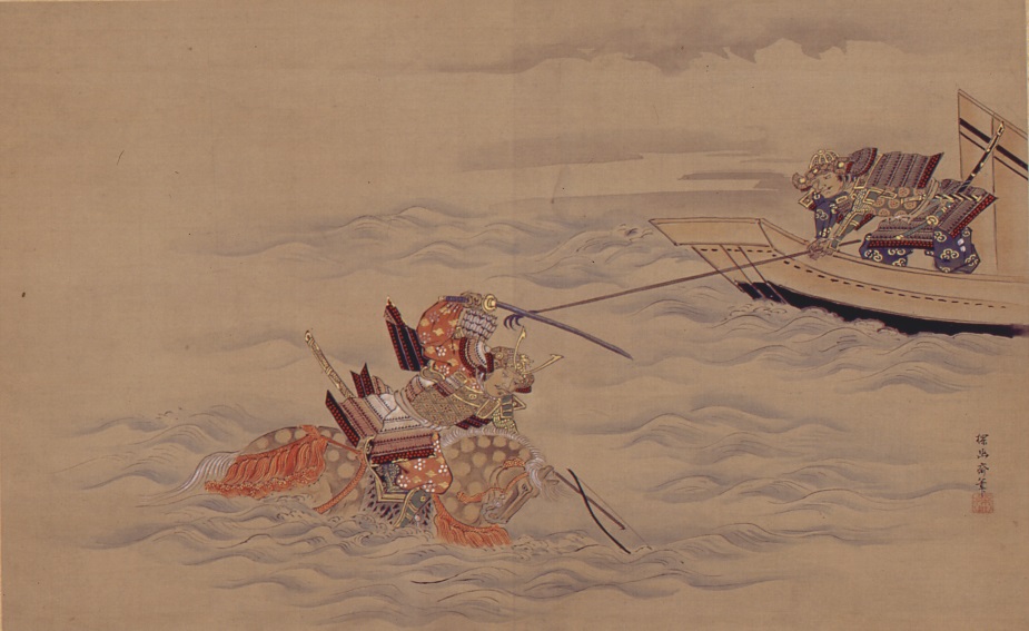 狩野探幽 義経弓流図