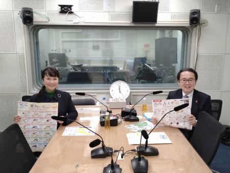 1月22日放送のラジオ収録の様子写真