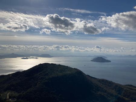 豊島の壇山から撮影した瀬戸内海の美しい写真