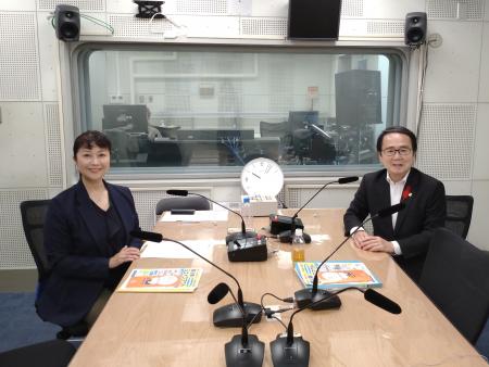 ようこそ知事室へ収録時の写真