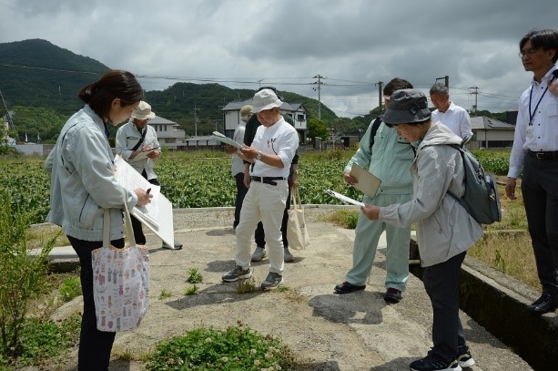 まち歩き　コースの下見で歩きます。
