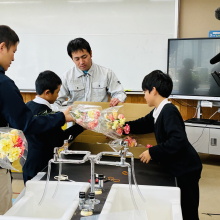 花の梱包の説明