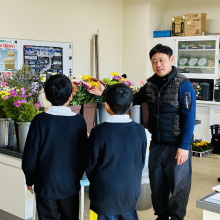 生産者からキクの説明