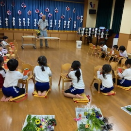 フラワーアレンジメント体験