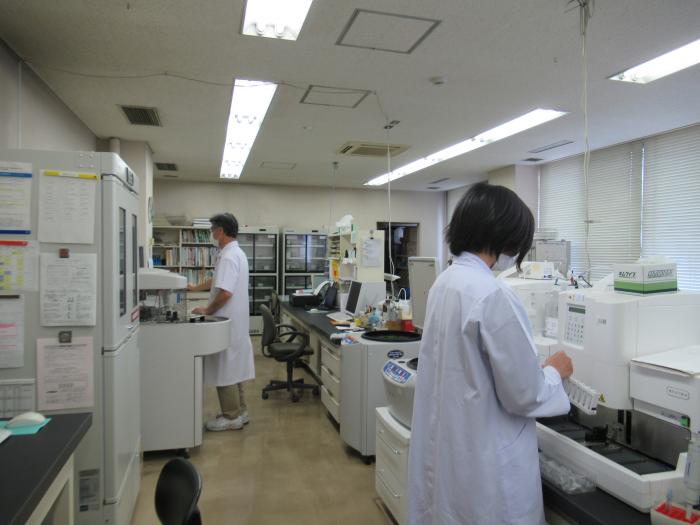 検査室の様子の写真