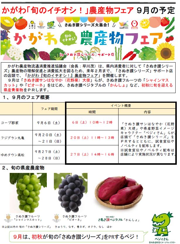 フェアのチラシ
