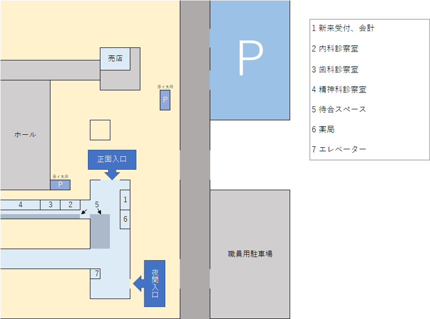 画像　外来窓口案内図