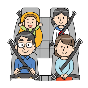 シートベルトの着用を