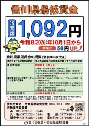 最低賃金の改正