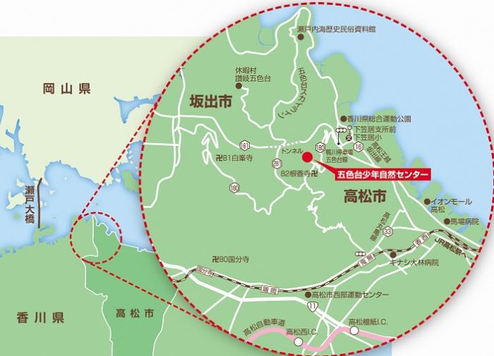 センターの周辺地図です。