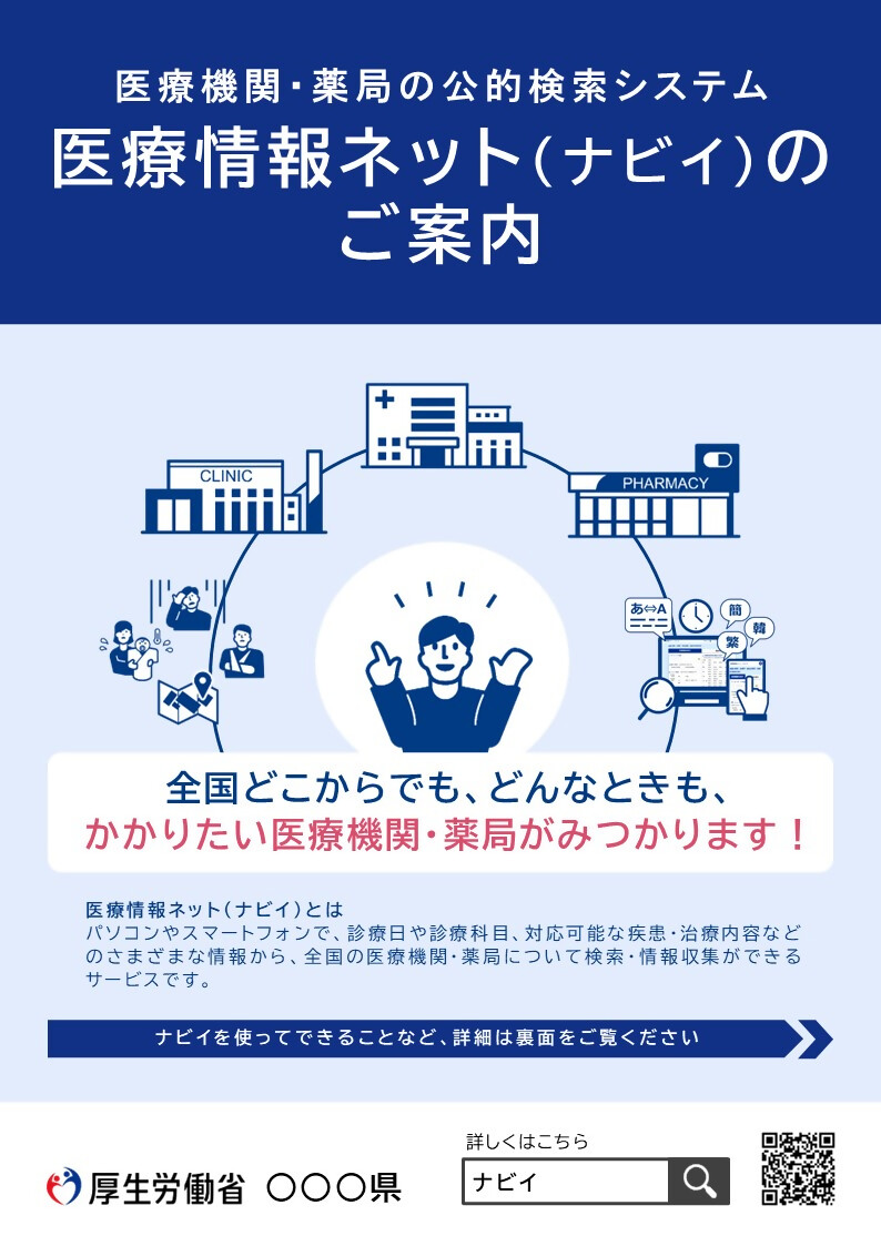 医療情報ネットチラシ表
