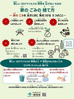 チラシ）ご家庭でのごみの捨て方（やさしい日本語版）