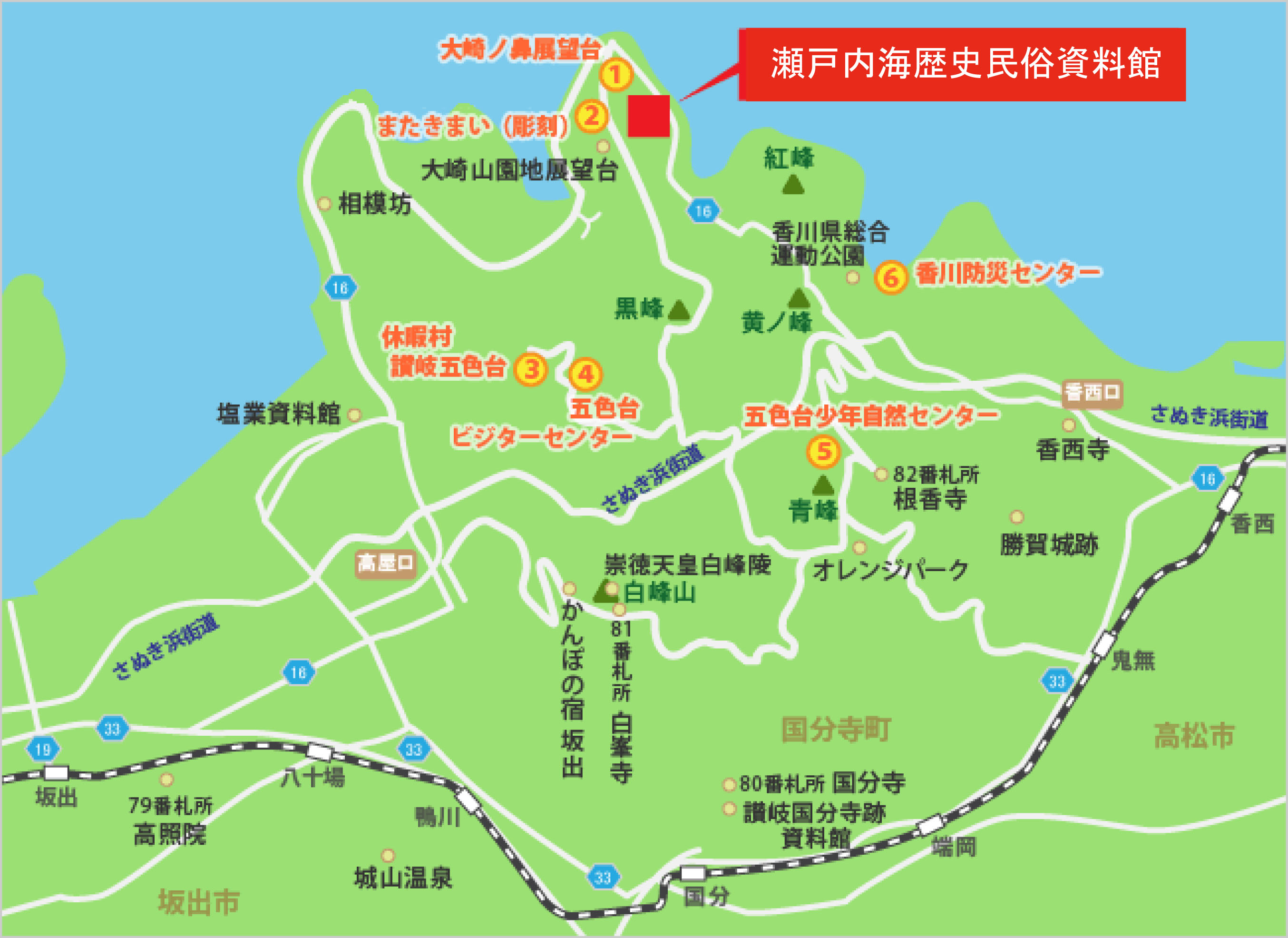 周辺施設の地図